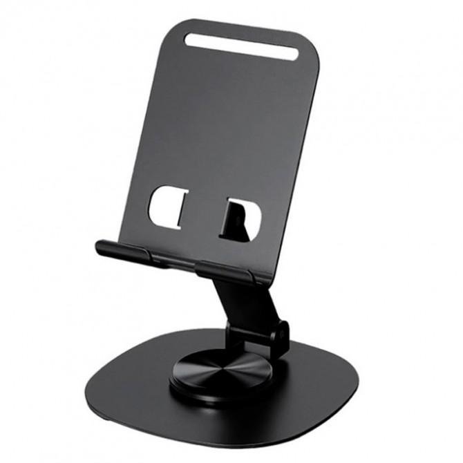 Настільний тримач WALKER WST-57 Black (поворотний металевий)