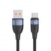 Кабель Usams U85 US-SJ630 Type-C Aluminium Alloy Fast Charging&Cable 6A Black