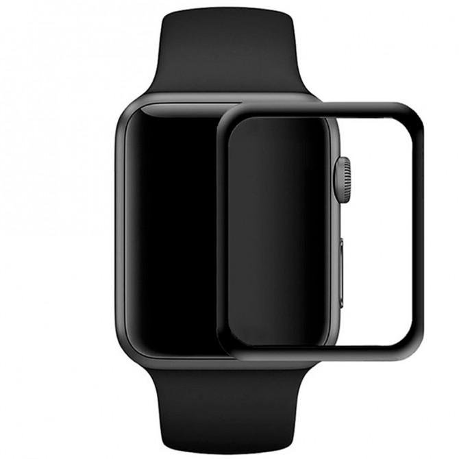 Защитное стекло для iWatch 44mm (0.3mm, 5D) Чёрный