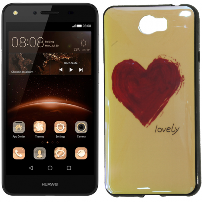 Чехол U-Like Picture series для Huawei Y5 II Heart Blue
