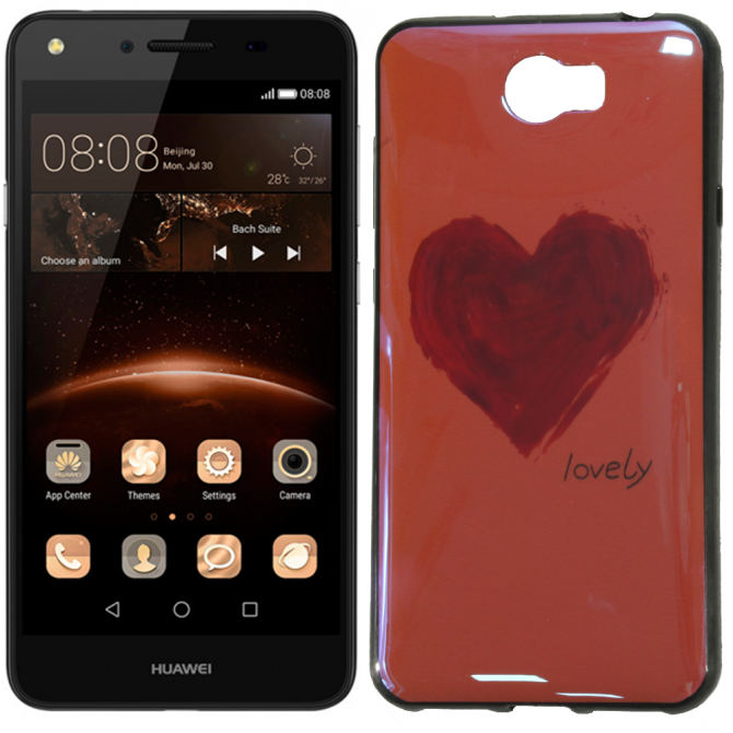 Чохол U-Like Picture series для Huawei Y5 II Серце/Рожевий