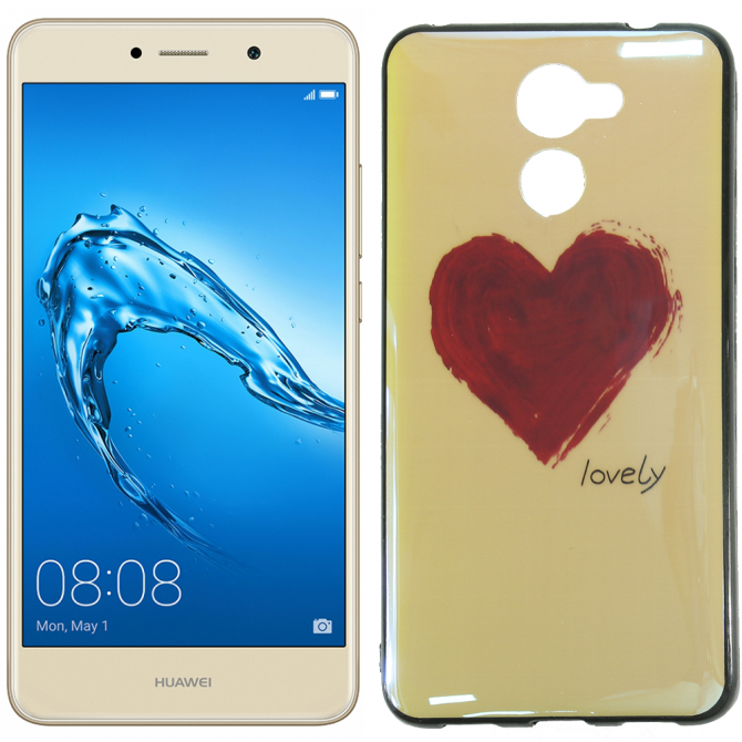 Чехол U-Like Picture series для Huawei Y7 2017/Y7 Prime Heart Blue