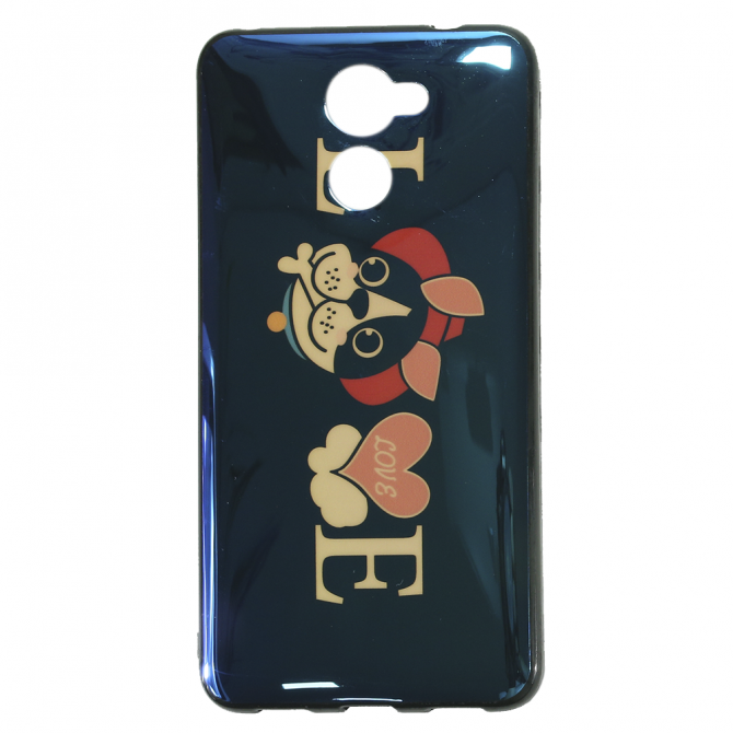 Чехол U-Like Picture series для Huawei Y7 2017/Y7 Prime Love Black-1