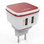 Сетевое зарядное устройство 2USB LDNIO (4.2A) QC 2.0 White (DL-A2405Q)
