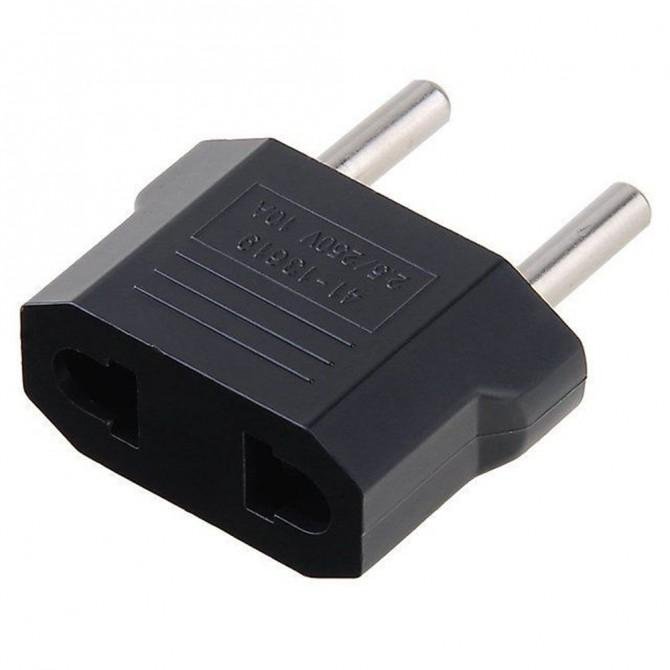 Мережевий зарадний пристрій адаптер Євро Чорний-1
