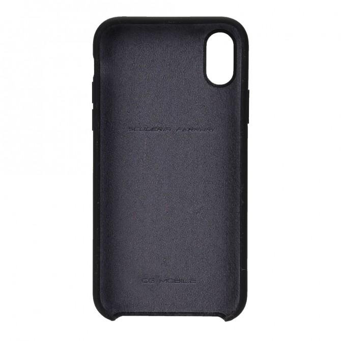 Чехол Ferrari Glass Case для iPhone X Чёрный-2