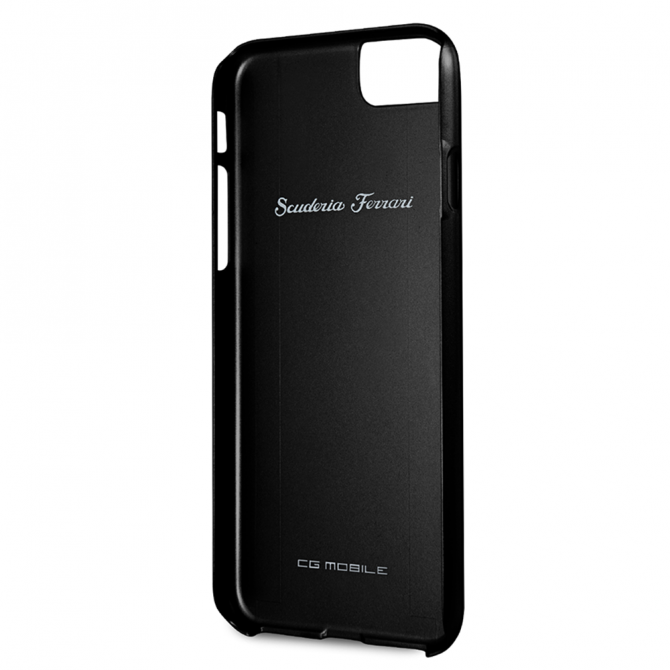 Чохол Ferrari Heritage Real Carbon для iPhone 8 Чорний-2