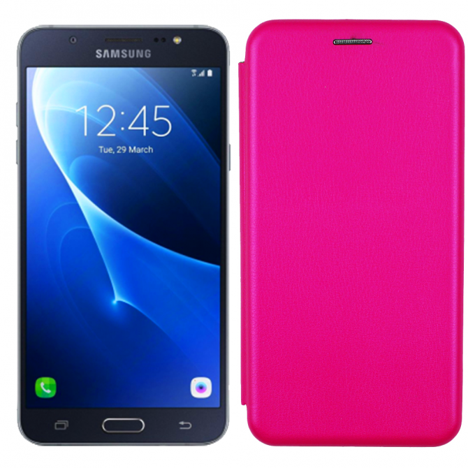 Чохол книжка U-Like Best для Samsung Galaxy J710 (2016) Рожевий