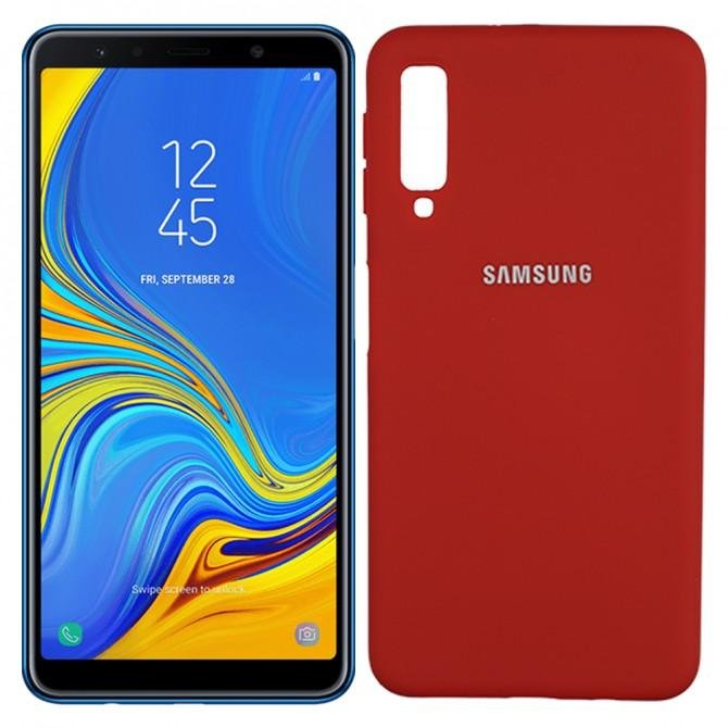 Чехол Soft Case для Samsung A750 Galaxy A7 2018 Красный FULL