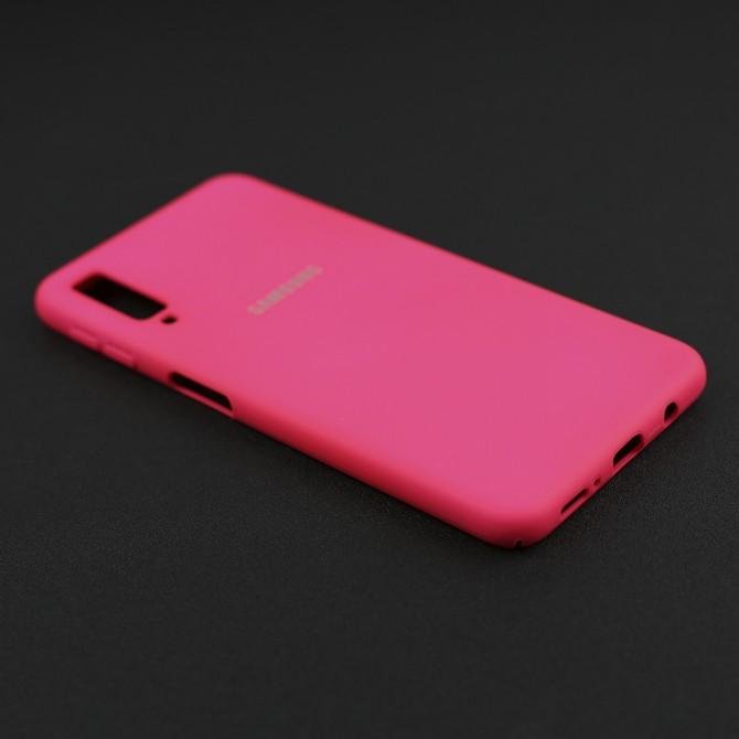 Чехол oft Case для Samsung A750 Galaxy A7 2018 Ярко розовый FULL-4