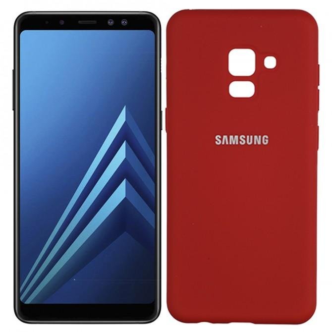 Чехол Soft Case для Samsung A8 2018 (A530) Красный FULL