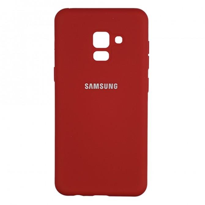 Чехол Soft Case для Samsung A8 2018 (A530) Красный FULL-1
