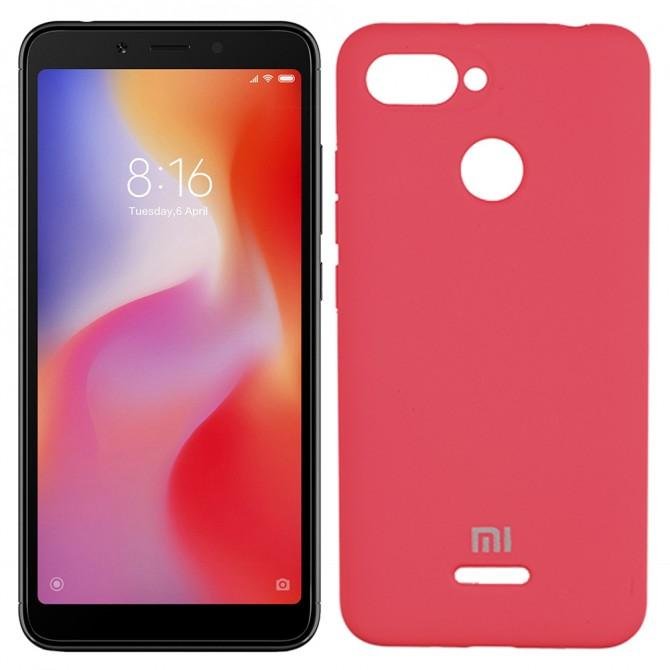 Чохол Soft Case для Xiaomi Redmi 6 Яскраво малиновий FULL
