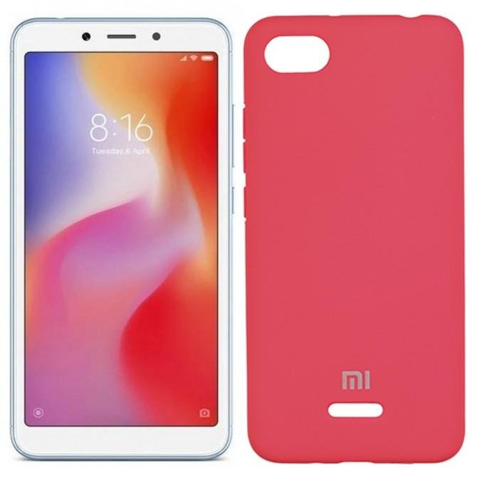Чехол Soft Case для Xiaomi Redmi 6a Ярко розовый FULL
