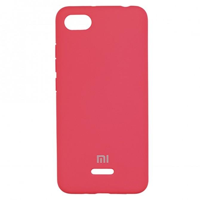 Чехол Soft Case для Xiaomi Redmi 6a Ярко розовый FULL-1