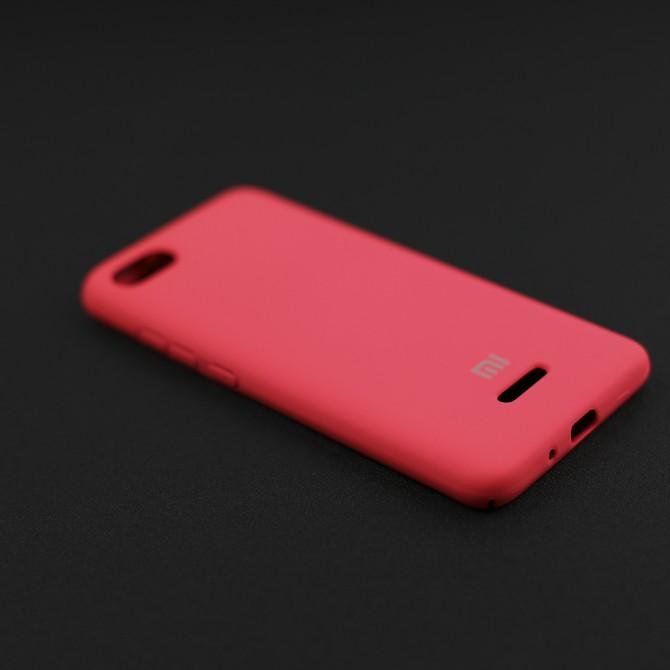 Чехол Soft Case для Xiaomi Redmi 6a Ярко розовый FULL-3