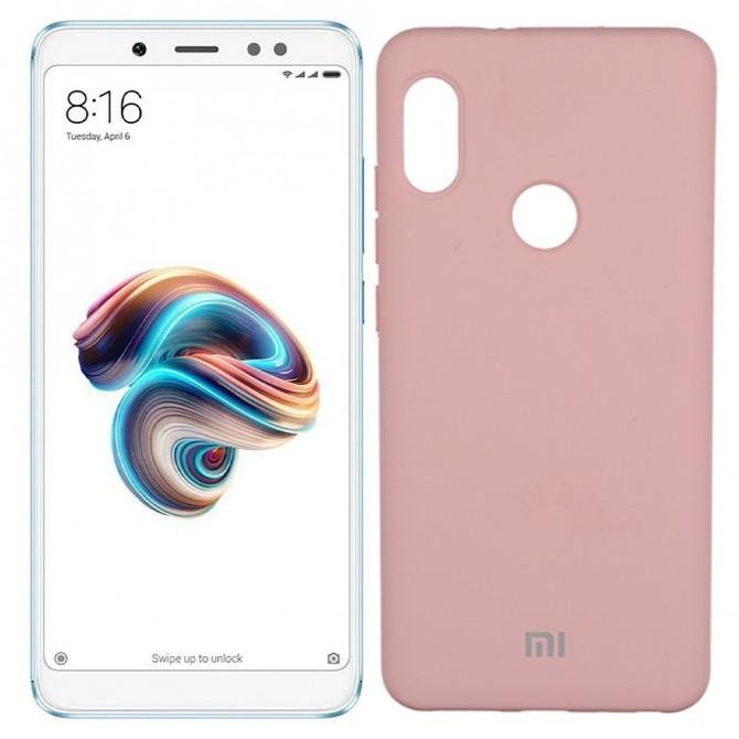 Чехол Soft Case для Xiaomi Redmi Note 5 Pro Розовый FULL