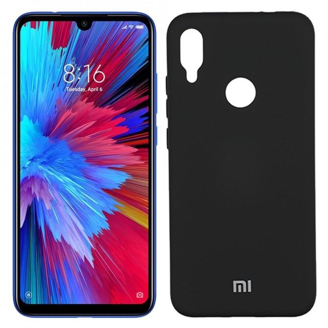 Чехол Soft Case для Xiaomi Redmi Note 7 Чёрный FULL