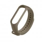 Ремінець для браслета Mi Band 3/4 (Silicon) Light Olive