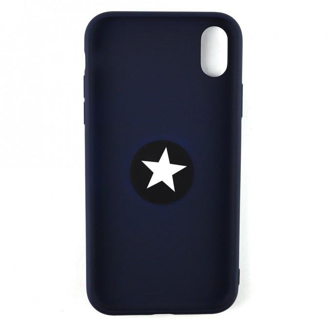 Чехол Ring Color для iPhone Xr Темно Синий-2