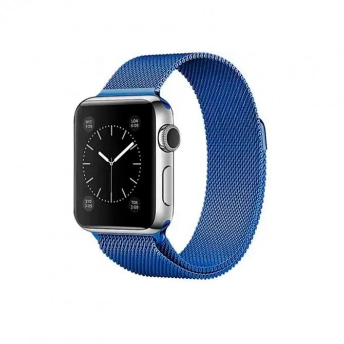 Ремінець для Apple Watch 38/40mm Steel Milanese Loop Cyan