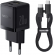 Мережевий зарядний пристрій 1Type-C Baseus Palm Fast Charger 20W EU Cluster Black + Type-C to Type-C