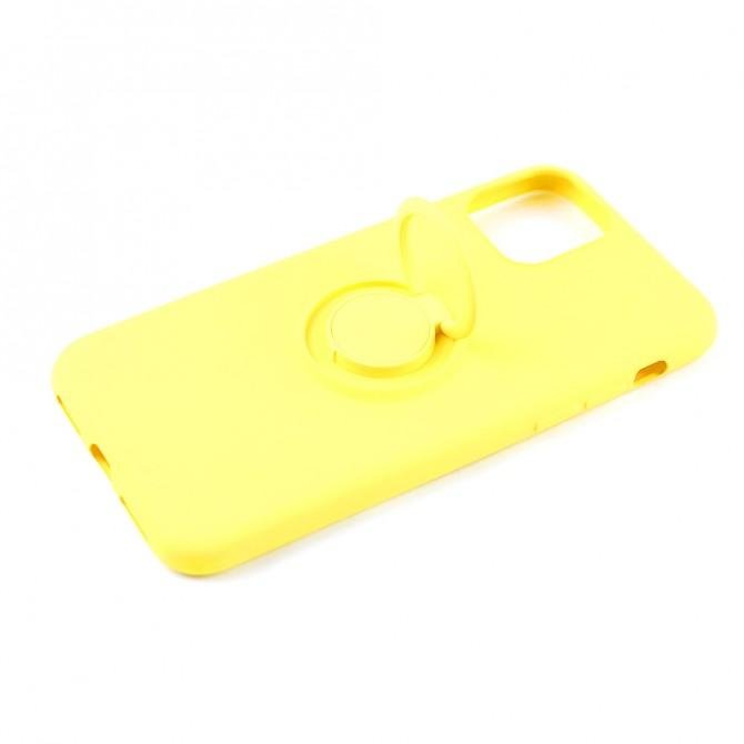 Чехол Ring Color для iPhone 11 Pro Желтый-3