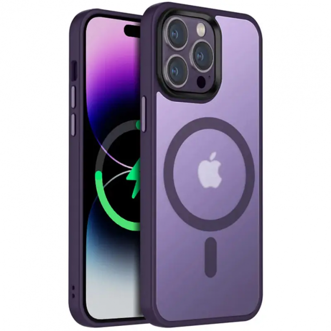 Чехол Ummi Colorful with Magnetic Fit для Apple iPhone 14 Pro Max (6.1) Темно Фиолетовый-2
