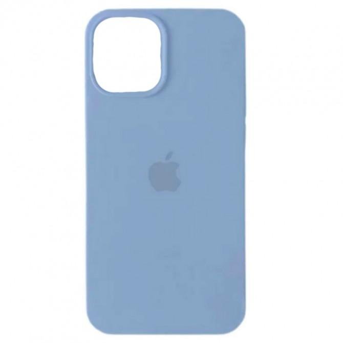 Силиконовый чехол для iPhone 15 Pro Max Sierra Blue FULL