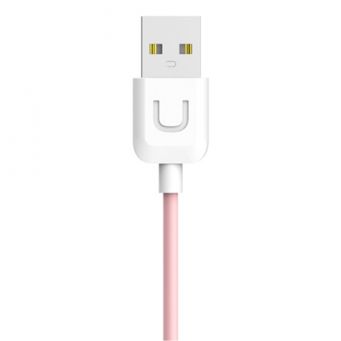 Кабель Usams U-Turn Lightning – USB 1м Pink (IPUSBXD04)-1