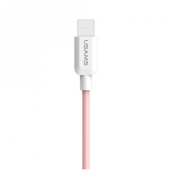 Кабель Usams U-Turn Lightning – USB 1м Pink (IPUSBXD04)-2