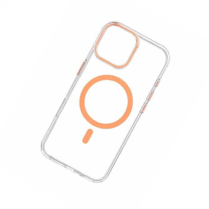 Чехол-накладка Anti-Fall для iPhone 16 Pro Transparent / Orange-3