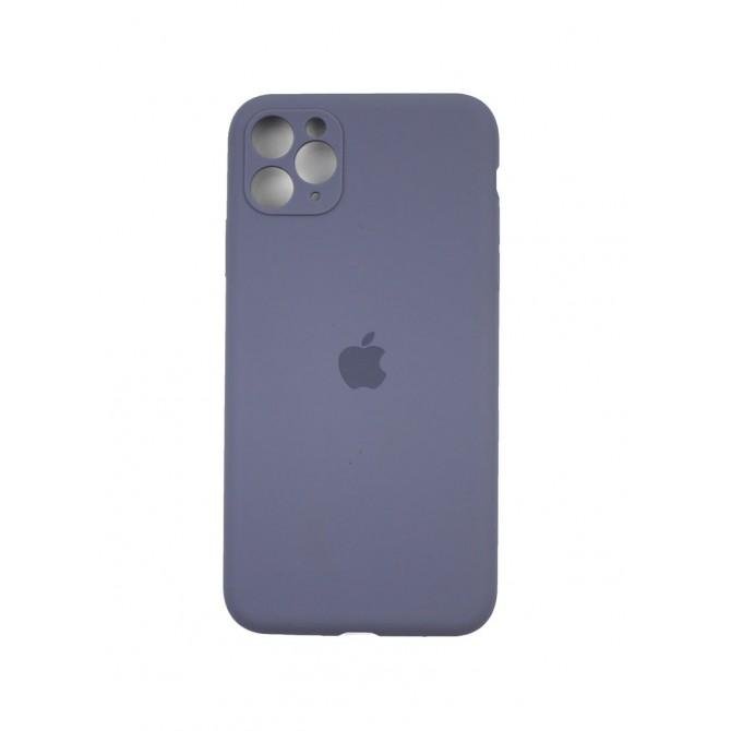 Оригинальный силиконовый чехол для iPhone 11 Pro Max Лавандовый FULL (with camera protection)-3