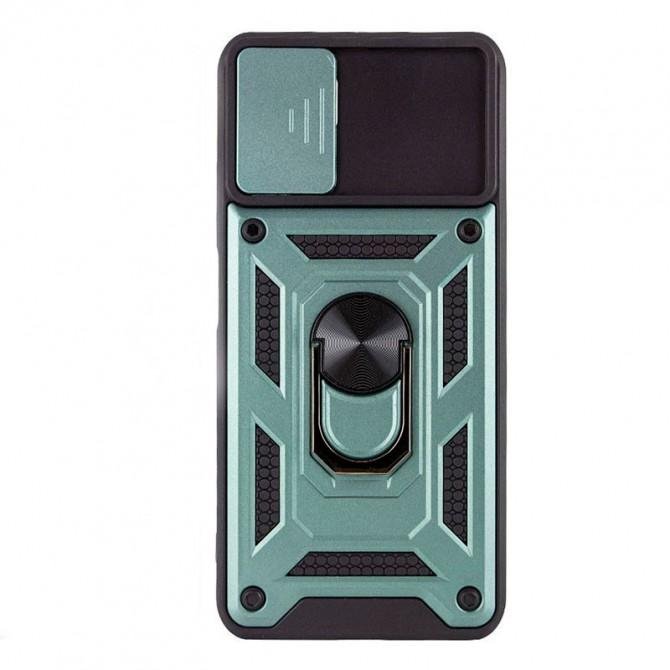 Чохол HONOR Hard Defence Series Samsung A047 Galaxy A04s Green (with Camshield and magnet)