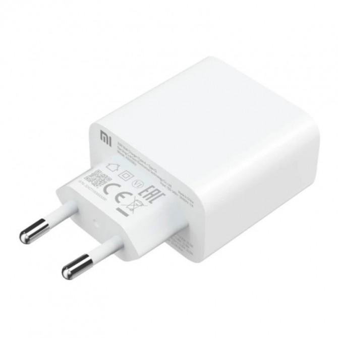 Сетевое зарядное устройство Xiaomi Original Charger 1USB-A/1USB-C 33W EU White-1