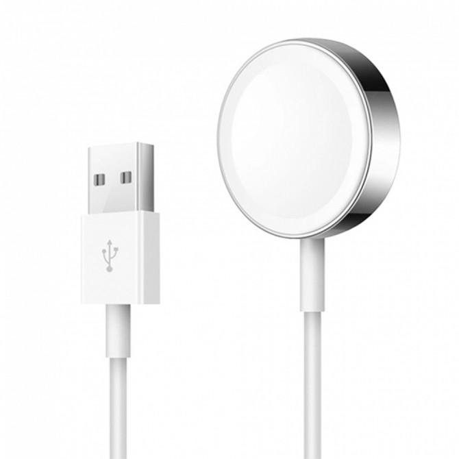 Кабель Usams US-CC064 Wireless Charger for Apple Watch (Steel) 1m White (CC64WH01)