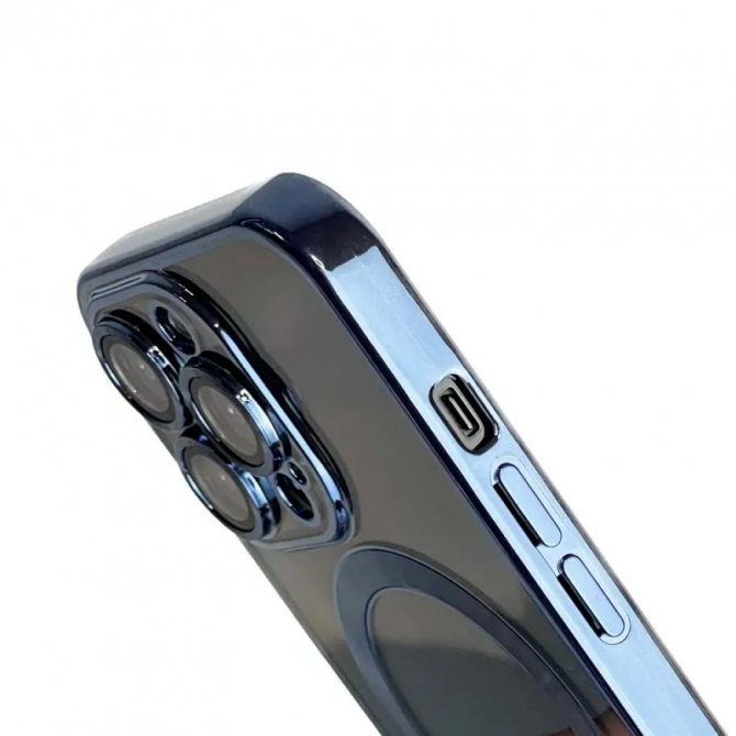 Силіконовий чохол SHINING with MagSafe для iPhone 11 Pro Синій-2