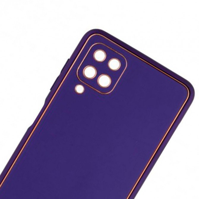 Чохол U-Like Leather with Frame case for Samsung A125 Galaxy A12 Фіолетовий-1