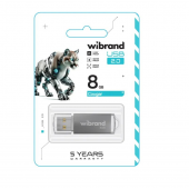 Флеш-накопичувач Wibrand USB 2.0 8Gb Cougar Срібний Флеш-накопичувач Wibrand USB 2.0 8Gb Cougar Срібний