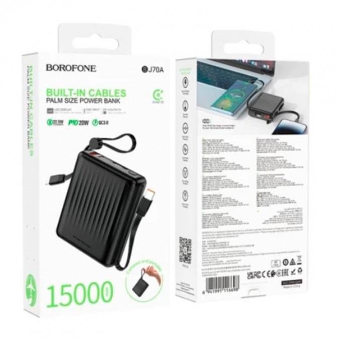 Дополнительная батарея Borofone BJ70A Vigorous 22.5W+PD20W (15000mAh) Black-2