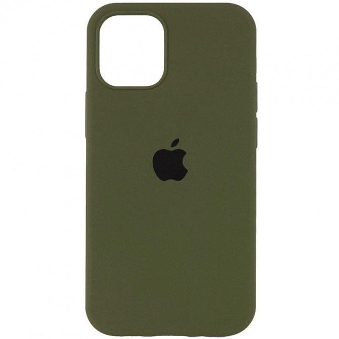 Силіконовий чохол для iPhone 14 Dark Olive FULL