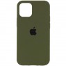 Оригинальный силиконовый чехол для iPhone 14 Dark Olive FULL