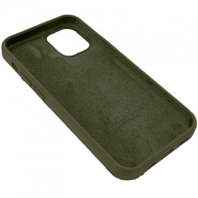 Силіконовий чохол для iPhone 14 Dark Olive FULL-1