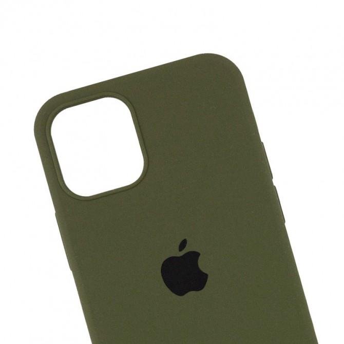 Силіконовий чохол для iPhone 14 Dark Olive FULL-2