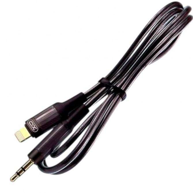 Кабель AUX XO NBR279A Lightning to 3.5" Black 1m-2