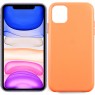 Чехол Leather Case для iPhone 11 Orange