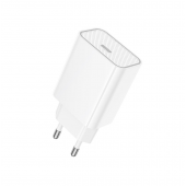 Мережевий зарядний пристрій 1Type-C Hoco C143A Benefit PD20W White Мережевий зарядний пристрій 1Type-C Hoco C143A Benefit PD20W White