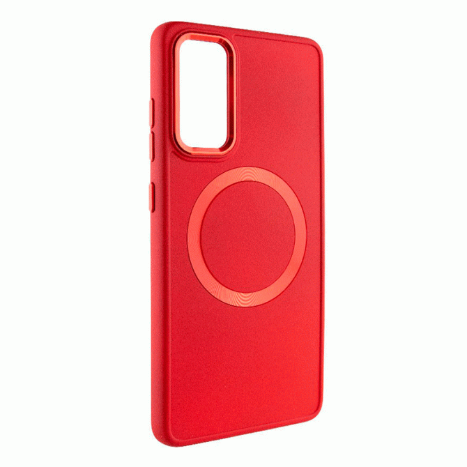 TPU чехол Bonbon Metal Style with MagSafe для Samsung Galaxy S23 FE Красный