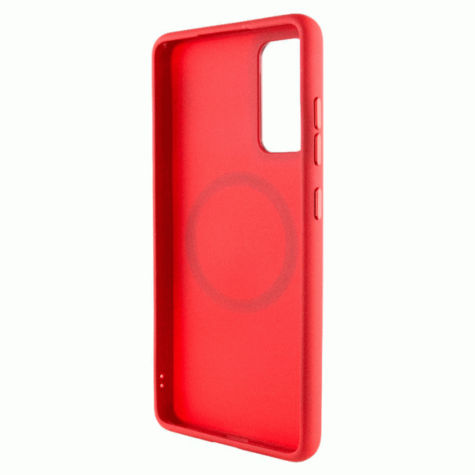 TPU чехол Bonbon Metal Style with MagSafe для Samsung Galaxy S23 FE Красный-1