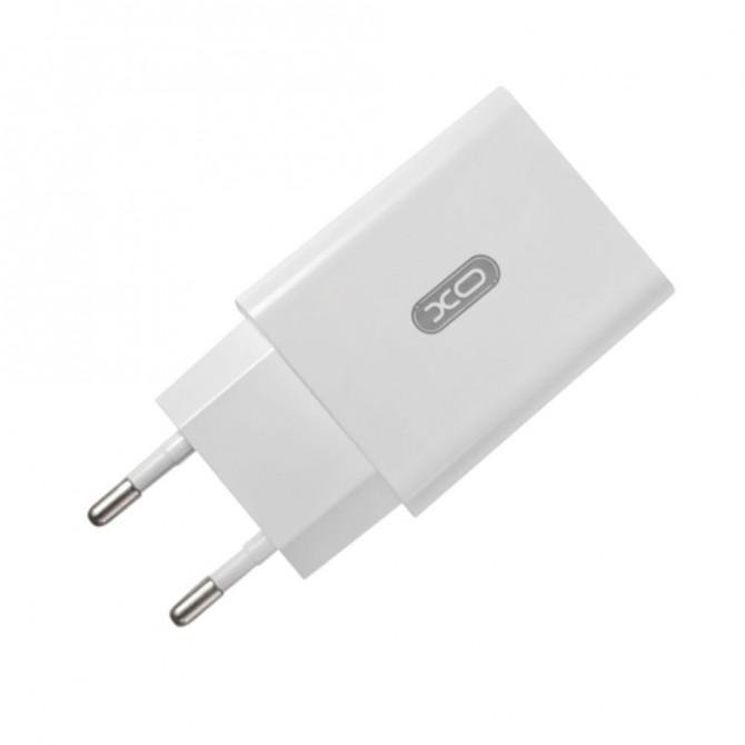 Сетевое зарядное устройство XO L36 18W/1USB + MicroUSB White-1